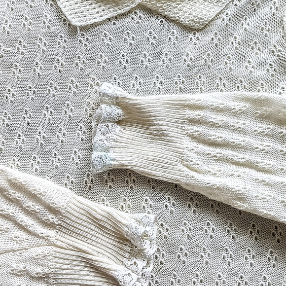 ♻️ SOLD Romantic Dainty Farmhouse Cottagecore Top - Picture 7 of 16